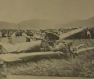 Die Absturzstelle der D-1025 bei Goslar.